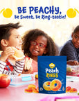 Funtasty Peach Rings Sour n Sweet Soft Gummy Candy 11Ounce Bag