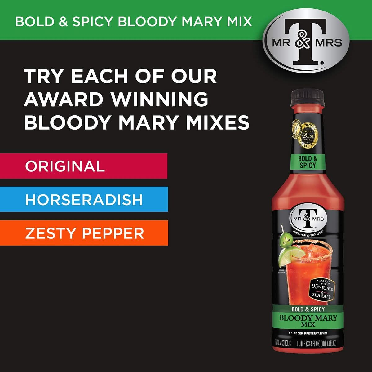 Mr  Mrs T Bold  Spicy Bloody Mary Mix 175 Liter Bottle