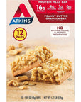 Atkins Peanut Butter Granola Protein Meal Bar - 12 Count