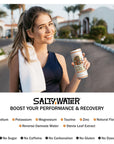 SaltyWater Electrolyte Drink Orange  Zero Sugar Premium Sports Drink Minerals Taurine BVitamins Zinc NonCarbonated Zero Caffeine Hydration Drink  12 Pack 12 oz