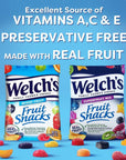 Welch's Fruit Snacks, Mixed Fruit & Superfruit Bulk Variety Pack, Perfect Stocking Stuffer for Kids, Gluten Free, 0.8 oz Individual Single Serve Bags (Pack of 60)