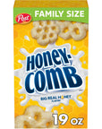 Post Honeycomb Cereal Honey Flavored Sweetened Corn and Oat Cereal 19 OZ Box