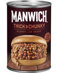 Manwich Sloppy Joe Sauce Thick and Chunky Canned Sauce 155 oz