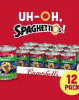 SpaghettiOs Football Shaped Canned Pasta with Meatballs, 15.6 oz Can (Pack of 12)