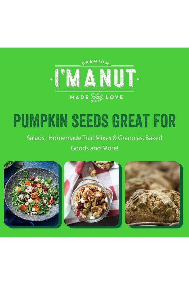 Raw Pumpkin Seeds (Papitas) 16 oz (1 lb) | No Preservatives | Batch Tested Gluten &amp; Peanut Free | Non-GMO | NO PPO | 100% Natural | Resealable Bag | Healthy | Premium Grade