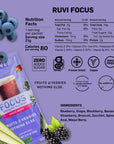 Ruvi Brain Powering Smoothies  Fruit and Vegetable Drink Mix  FreezeDried Juice Powder  Delicious Flavor Variety Packs  OntheGo Healthy Snack  CleanIngredients  Vegan  GlutenFree  NonGMO  No Additives