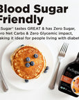 RxSugar Delicious Plant-Based Organic Pancake Syrup, Maple Flavored, 16 oz |Allulose Sweetener | 0 Sugar, 0 Net Carbs, 0 Glycemic | Diabetes-Safe | Keto Certified | Non-GMO Project Verified | Gluten-Free Certified