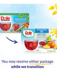 Dole Fruit Bowls Mixed Fruit in Cherry Flavored Gel Snacks 4oz 24 Total Cups Gluten  Dairy Free Bulk Lunch Snacks for Kids  Adults