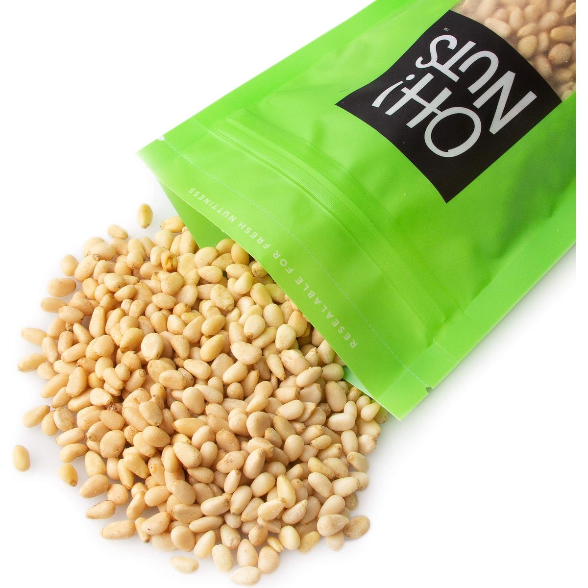 Oh Nuts Pine Nuts Pignolias  1lb 16oz Bag of Bulk Fresh Raw Pine Nuts for Baking Snacking Salads  Pesto  KetoFriendly Vegan SugarFree  Kosher Healthy Nuts  Pignoli Packed with Protein