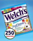 Welch's Fruit Snacks, Mixed Fruit, Spring Bulk Pack, Gluten Free, Individual Single Serve Bags, 0.5oz (Pack of 250)