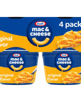 Kraft Original Easy Microwavable Macaroni and Cheese Cups 4 ct Pack 205 oz Cups