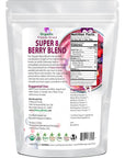 Z Natural Foods Super 8 Berry Blend Organic FreezeDried Delicious Fruit Powder for Overall Well Being Add to Your Smoothies Yogurt Cereal and Recipes NonGMO Vegan GlutenFree 1 lb