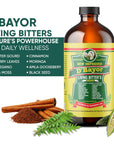 HERBOGANIC DBayor Living Bitter 16oz  Natural Blend of Black seed Bitter Melon Cinnamon and Seamoss to support Immune System and Sugar levels