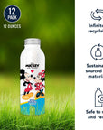 Disney Mickey Mouse and Minnie Mouse Bottled Water  Naturally Filtered Spring Water in 12Ounce Reusable Aluminum Bottles Recyclable and BPAFree Case of 12 by WaterCo