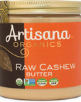 Artisana Organics Raw Cashew Butter - No Sugar Added, Vegan and Paleo Friendly, Non GMO, 9.5oz Jar