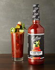 Collins Spicy Bloody Mary Mix Made With Tomato Garlic Worcestershire Horseradish Cayenne and Other Spices Brunch Cocktail Recipe Bartender Mixer Drinking Gifts Home Cocktail bar 32 fl oz