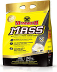 MAMMOTH MASS: Weight Gainer, High Calorie Protein Powder Workout Smoothie Shake, Meal Replacement, Low Sugar, Whey Isolate Concentrate, Casein Protein Blend, Weight Training, High Protein (Vanilla, 15lb)