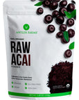 Antler Farms  100 Pure Organic Raw Acai Powder 30 Servings 150g  Vegan Gluten Free Freeze Dried Hand Picked from Wild Acai Palm Trees in The Rainforest of Brazil Certified USDA Organic