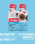 SlimFast Meal Replacement Shake Original Rich Chocolate Royale 10g of Ready to Drink Protein for Weight Loss 11 Fl Oz Bottle 4 Count Packaging May Vary