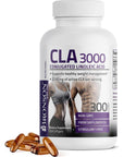 Bronson CLA 3000 Extra High Potency Supports Healthy Weight Management Lean Muscle Mass Non-Stimulating Conjugated Linoleic Acid 300 Softgels