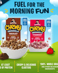 Quaker Chewy Granola Breakfast Cereal, Chocolate, 13.6oz Box, (2 Pack)