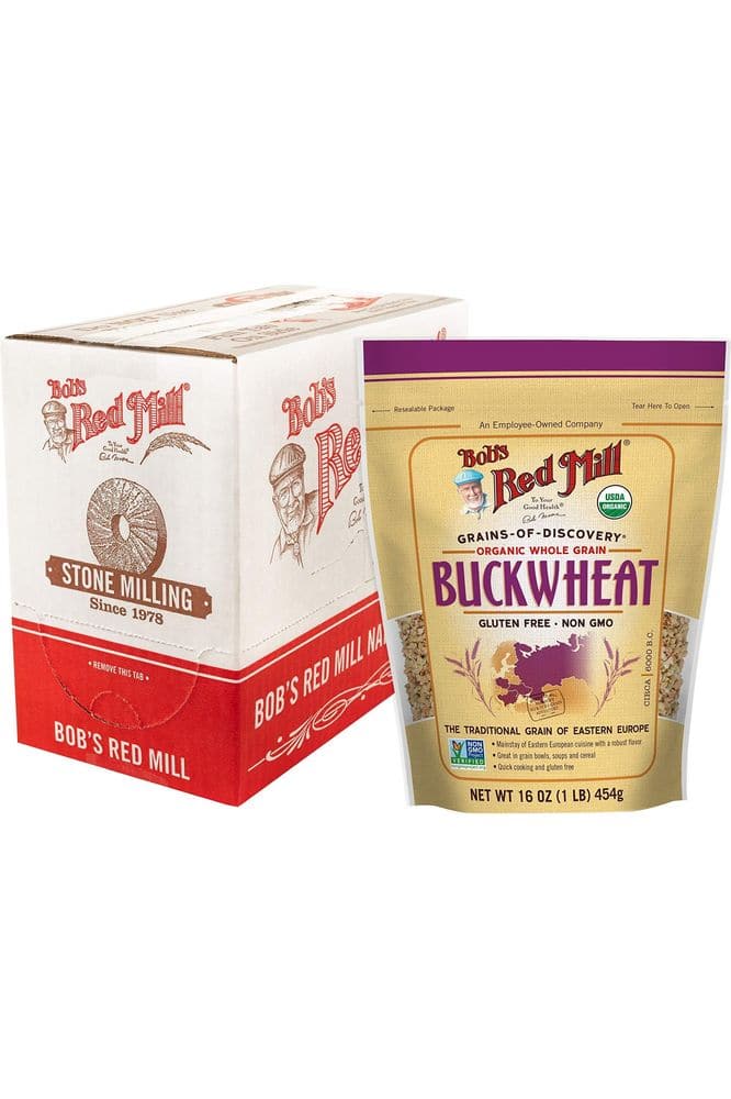 Bob&#39;s Red Mill Organic Gluten Free Buckwheat Groats, 16-ounce (Pack of 4)