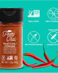 Pretty Thai Chili Powder - 1.7oz, Pack of 6 Spice Level 4.5 out of 5*