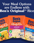 BENS ORIGINAL Ready Rice Jasmine Family Size Rice Easy Dinner Side 173 OZ Pouch Pack of 6