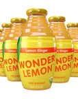 Wonder Lemon Organic Lemon Ginger Cold Pressed Juice 845oz 6 Pack