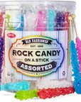 Extra Large Rock Candy Sticks - Candy Buffet - 36 Espeez Assorted Sticks - For Birthdays, Weddings, Receptions, Bridal and Baby Showers