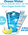 Sonic Singles To Go Powdered Drink Mix Ocean Water 6 Sticks Per Box 12 Boxes 72 Sticks Total