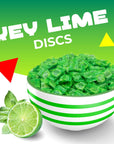 Key Lime Discs Hard Candy Individually Wrapped 1 Pound Bag  Approx 90 Count