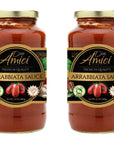 Arrabbiata Sauce by Due Amici  KetoVegan  Pack of 2  Tomatoes Imported From Italy No Sugar Added Low Carb Low Sodium Gluten Free No Additives NonGMO