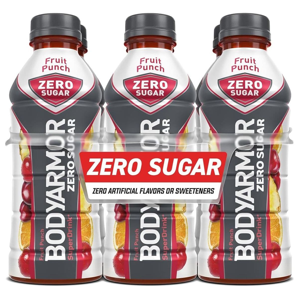 BODYARMOR ZERO Sugar Sports Drink Fruit Punch - 20 fl oz - pack of 6