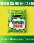 Swedish Candy Mix From Sweden  Variety Pack With Sour Candy  10 Bags of Original Godis  1 LB Candies