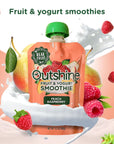 Outshine Peach Raspberry Yogurt Smoothie Pouches  Fruit Pouches ReadytoDrink Smoothies Kids  Adults Pureed Foods  Fruit Pouches for Kids  Adults Smoothie Drink  24 Count