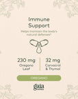 Gaia Herbs Oil of Oregano - Immune and Antioxidant Support Supplement to Help Sustain Overall Well-Being - with Oregano Oil, Carvacrol, and Thymol - 60 Vegan Liquid Phyto-Capsules (30-Day Supply)