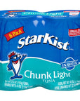 StarKist Chunk Light Tuna in Water 5 oz 8 Pack Canned Tuna Fish Wild Caught Gluten Free Ready to Eat Perfect for Salads Keto Meals and Snacks with 20g Protein  90 Calories Per Serving