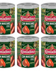 Contadina San Marzano Style Chopped Tomatoes 28 oz Pack of 6 Cans