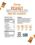 Quinn Gluten Free Peanut Butter Filled Pretzel Nuggets  Made with Real Ingredients Whole Grain Sorghum Sea Salt Vegan Dairy Free NonGMO  7 Oz Pack of 4