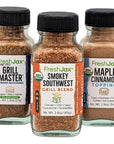 FreshJax Variety Sampler  3 Sampler Sized Seasonings: Grill Master Burger