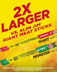 Slim Jim Monster Smoked Meat Sticks Tabasco Flavor 194 oz 18Count