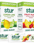 Stur Electrolyte Hydration Powder  Variety Pack| High Antioxidants & B Vitamins