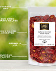 Traina Home Grown California Sun Dried Tomato Halves  Healthy Non GMO Gluten Free Kosher Certified Packed in Resealable Bag 2 lbs