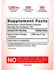 Nature's Truth Apple Cider Vinegar Capsules | 1200mg | 200 Pills | Extra Strength | Value Size | Non-GMO, Gluten Free Supplement