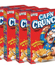 Capn Crunch Breakfast Cereal Original 14oz Boxes 4 Pack