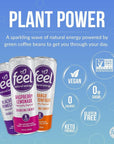 FEEL Sparkling Natural Energy Drink Variety Pack - 12 oz., (Pack of 12)