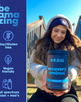 BEAM Be Amazing Recovery Aminos Powder with BCAAs and EAAs Amino Acids | Post & After Workout Muscle Recovery & Hydration Drink | Caffeine Free & Vegan Friendly | Sour Blue Slushie, 30 Servings