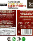 Agromonte Authentic Italian Cherry Tomato Pasta Sauce Classic Taste of Italy Gourmet Foodie and Chef Gift  Ready to Use Certified Kosher GlutenFree All Natural 1164oz 2 pack