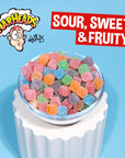 WARHEADS Cubes  Sour Sweet  Fruity Chewy Candy  Orange Watermelon Blue Raspberry Black Cherry Strawberry  Green Apple Flavors  5 oz Bag